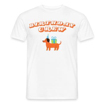 Happy Birthday - Männer T-Shirt - Weiß - Vorne - AI Model Male 178 dark (178cm)