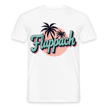 Flappach Palmen Retro Sommer - Männer T-Shirt - Weiß - Vorne - AI Model Male 178 dark (178cm)