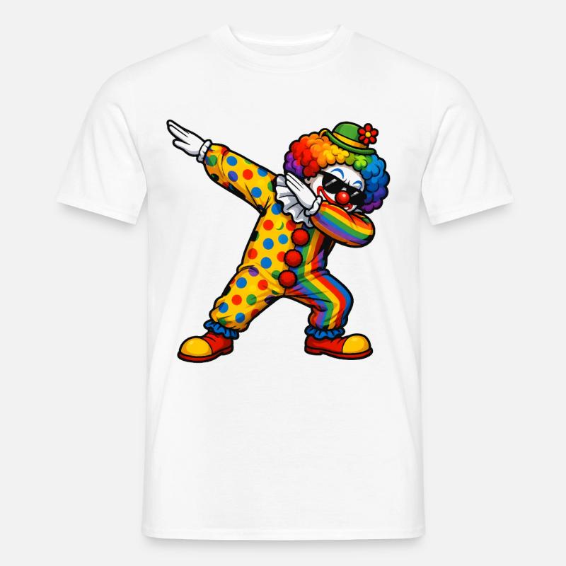 Clown Dab - T-shirt uomo - bianco