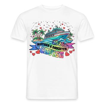 Croisière mère-fille Croisière en famille - T-shirt homme - blanc - Devant - AI Model Male 178 dark (178cm)