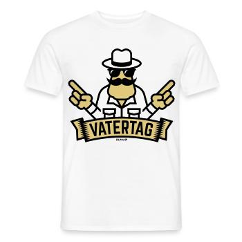 Vatertag Handzeichen (Männertag / Herrentag / 2C) - Männer T-Shirt - Weiß - Vorne - AI Model Male 178 dark (178cm)