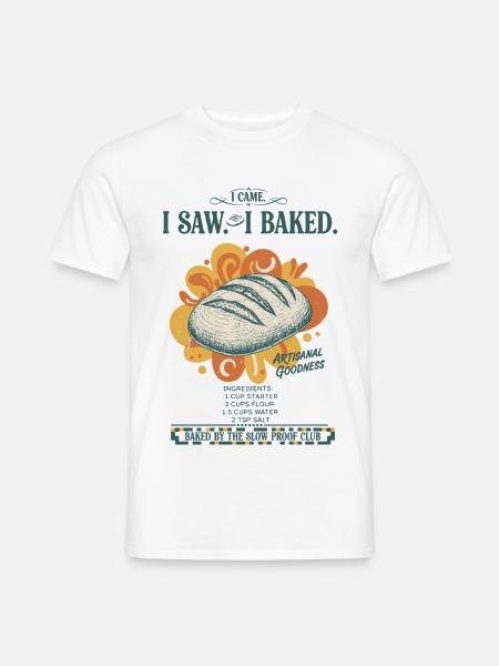 sourdough bread baking baker sourdough starter - Men's T-Shirt - white
