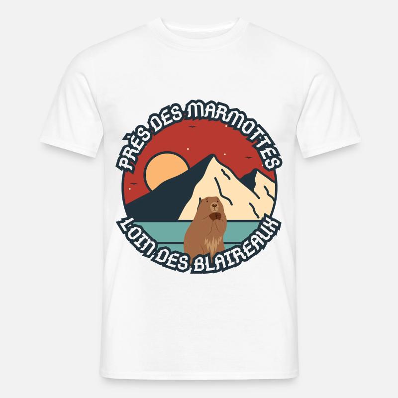 Humor über ein Murmeltier - Männer T-Shirt - Weiß