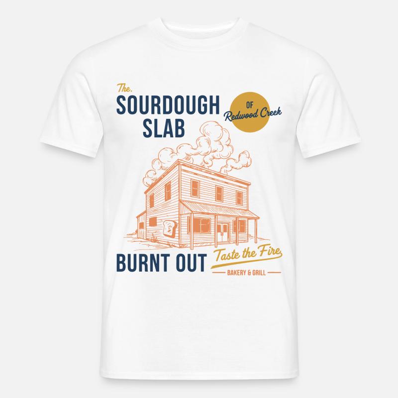 Sauerteigbrot-Backer Die Sauerteigplatte - Männer T-Shirt - Weiß