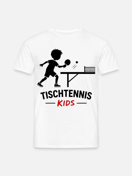 Tischtennis Kids design - Männer T-Shirt - Weiß
