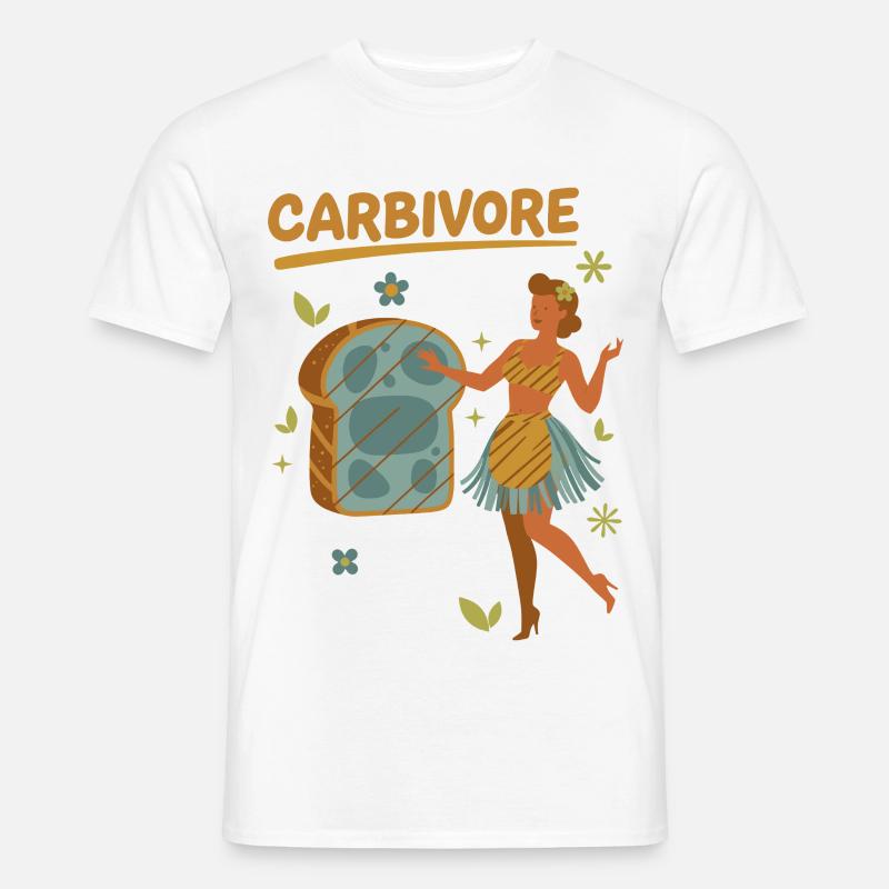 Sauerteig Brot Backbäcker KARBIVORE Sauerteig - Männer T-Shirt - Weiß