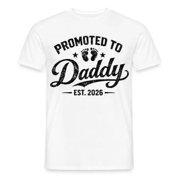 Beförderter Vater 2026 Vater-Bekanntgabe Geburt - Männer T-Shirt - Weiß - Vorne - AI Model Male 178 dark (178cm)