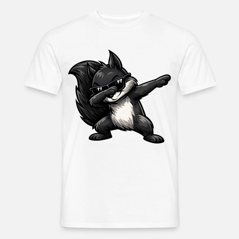 Dabbing Black Squirrel - Men's T-shirt - white
