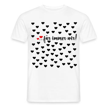 Liebe Für Immer - Männer T-Shirt - Weiß - Vorne - AI Model Male 178 dark (178cm)