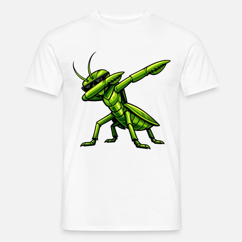 Dabbing Praying Mantis - Men’s T-shirt - white