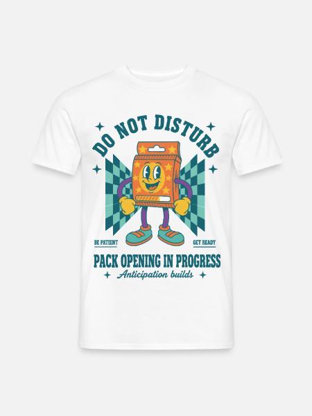 Sammelkarte Nicht stören Pack-Öffnung - Männer T-Shirt - Weiß