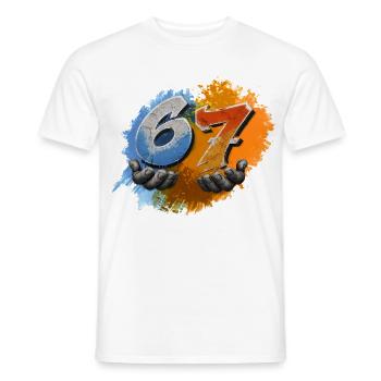 67 Graffiti Style Hände Streetart Design Urban - Männer T-Shirt - Weiß - Vorne - AI Model Male 178 dark (178cm)
