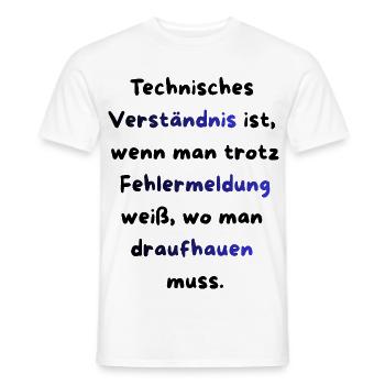 Instandhaltung T-Shirt Lustiges Geschenk Handwerk! - Männer T-Shirt - Weiß - Vorne - AI Model Male 178 dark (178cm)