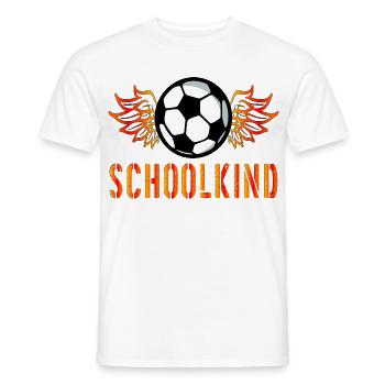 Soccer Schookind - Men's T-Shirt - white - Front - AI Model Male 178 dark (178cm)