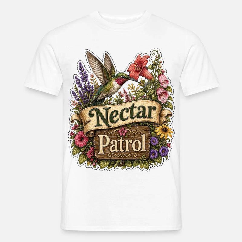 Nectar Patrol - Männer T-Shirt - Weiß