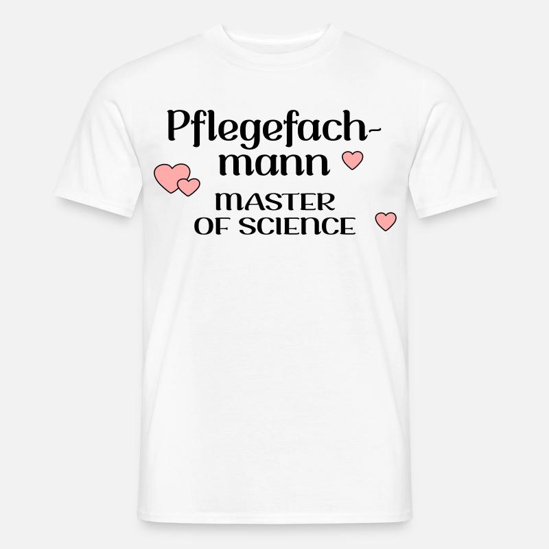 STUDIUM PFLEGE PFLEGEFACHMANN - Männer T-Shirt - Weiß