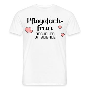 Bachelorstudium Pflege - Abschluss Pflegefachfrau - Männer T-Shirt - Weiß - Vorne - AI Model Male 178 dark (178cm)