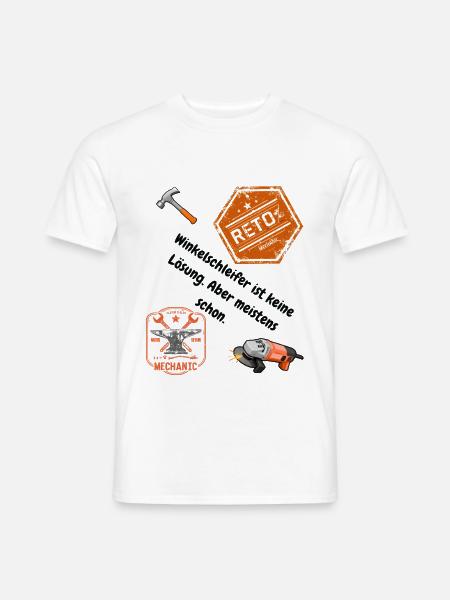 Schlosser Shirt: Passt nicht? Wird passend gemacht - Männer T-Shirt - Weiß