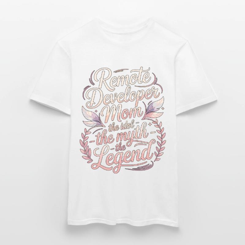Remote Developer Mom The Idol The Remote Coder Männer T-Shirt