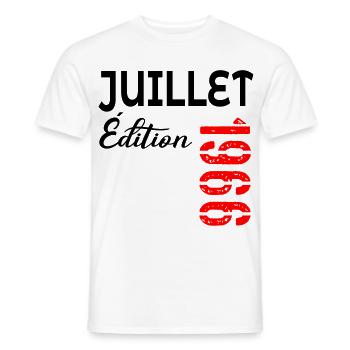 60e Anniversaire Juillet 1966 - Männer T-Shirt - Weiß - Vorne - AI Model Male 178 dark (178cm)