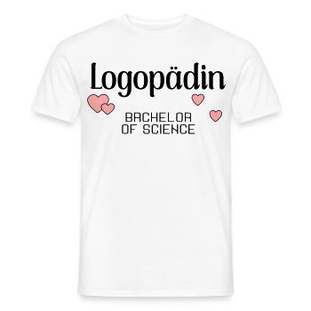 Bachelorstudium Logopädie Logopädin - Männer T-Shirt - Weiß - Vorne - AI Model Male 178 dark (178cm)