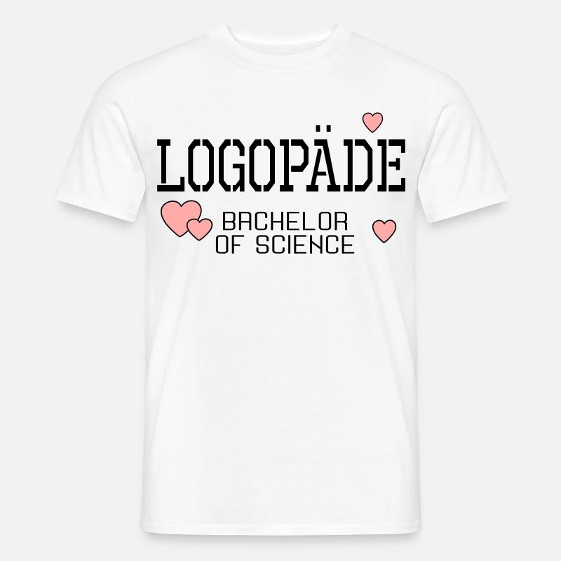 Logopäde Bachelor-Studium Logopädie - Männer T-Shirt - Weiß