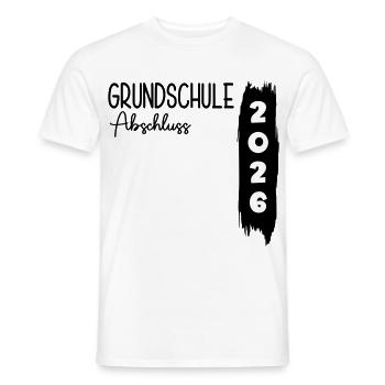 Grundschule Abschluss 2026 - Männer T-Shirt - Weiß - Vorne - AI Model Male 178 dark (178cm)