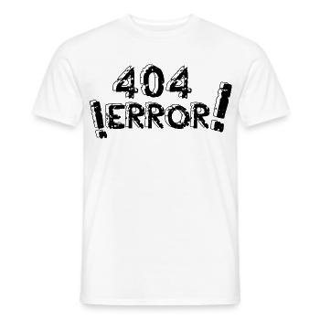 Erreur 404 - T-shirt homme - blanc - Devant - AI Model Male 178 dark (178cm)