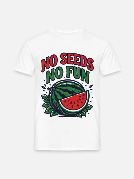 Wassermelone | Keine Kerne, kein Spaß - Männer T-Shirt - Weiß