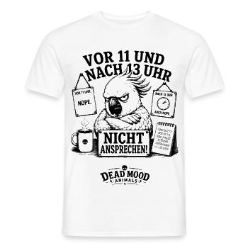 Geschenk für Kollegen vor 11 und nach 13 Uhr nicht - Männer T-Shirt - Weiß - Vorne - AI Model Male 178 dark (178cm)