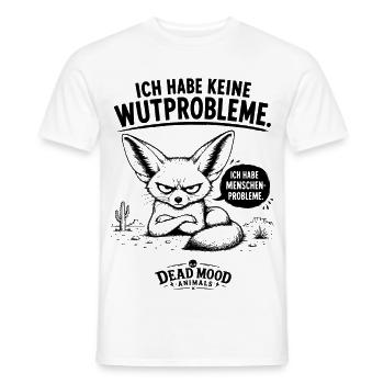 Ich hab keine Wutprobleme sondern Menschenprobleme - Männer T-Shirt - Weiß - Vorne - AI Model Male 178 dark (178cm)