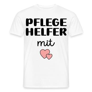 Pflegehelfer - Männer T-Shirt - Weiß - Vorne - AI Model Male 178 dark (178cm)