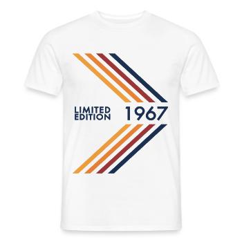 Édition limitée 1967 Anniversaire Homme Femme Vintage - T-shirt homme - blanc - Devant - AI Model Male 178 dark (178cm)