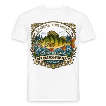 Der Barsch-Flüsterer - Männer T-Shirt - Weiß - Vorne - AI Model Male 178 dark (178cm)
