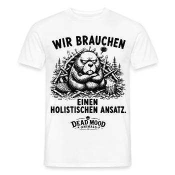 Geschenk für Kollegen Business Buzzword Humor - Männer T-Shirt - Weiß - Vorne - AI Model Male 178 dark (178cm)