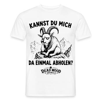Genervter Steinbock | Meeting Buzzword Humor - Männer T-Shirt - Weiß - Vorne - AI Model Male 178 dark (178cm)