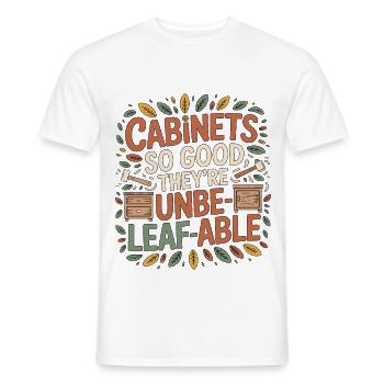 Les meubles de menuisier sont tellement bons qu’ils sont en menuiserie. - T-shirt homme - blanc - Devant - AI Model Male 178 dark (178cm)