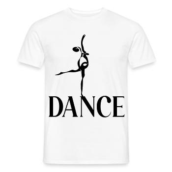 Ballerina Dancing Dance - Men's T-Shirt - white - Front - AI Model Male 178 dark (178cm)