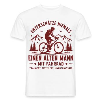 Alpenradfahrer Nie Unterschätzen - Männer T-Shirt - Weiß - Vorne - AI Model Male 178 dark (178cm)