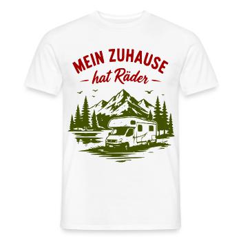 Mein Zuhause hat Räder – Vanlife - Männer T-Shirt - Weiß - Vorne - AI Model Male 178 dark (178cm)