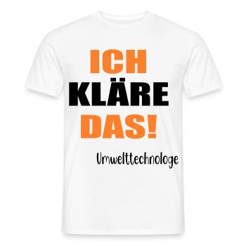 Umwelttechnologe Abwasser - Männer T-Shirt - Weiß - Vorne - AI Model Male 178 dark (178cm)