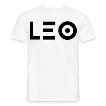 Prénom Leo - T-shirt homme - blanc - Devant - AI Model Male 178 dark (178cm)