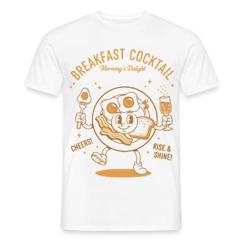 Petit-déjeuner Cocktails matins Délice Brunch drôle - T-shirt homme - blanc - Devant - AI Model Male 178 dark (178cm)