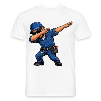 Gardien de toilette - T-shirt homme - blanc - Devant - AI Model Male 178 dark (178cm)