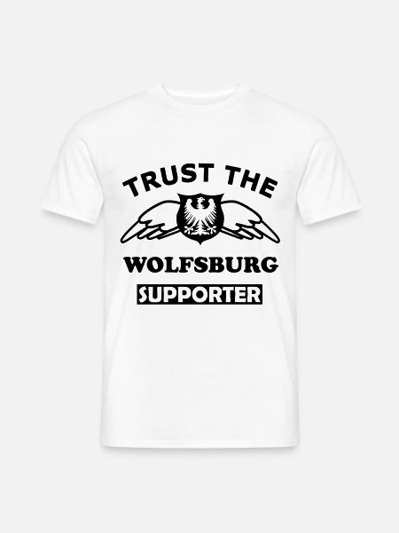 Die Wolfsburg Unterstützer - Männer T-Shirt - Weiß