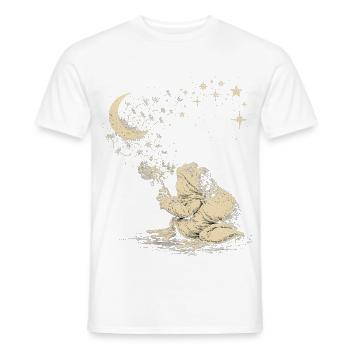 Süßer Frosch Löwenzahn Unter Sternen - Männer T-Shirt - Weiß - Vorne - AI Model Male 178 dark (178cm)