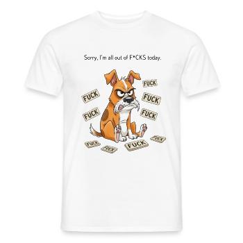 Alle aus lustigen witzigen wütenden Boxer-Merch - Männer T-Shirt - Weiß - Vorne - AI Model Male 178 dark (178cm)