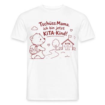 KITA-Abenteuer mit Teddy - Männer T-Shirt - Weiß - Vorne - AI Model Male 178 dark (178cm)