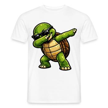 Dabbing Schildkröte - Männer T-Shirt - Weiß - Vorne - AI Model Male 178 dark (178cm)