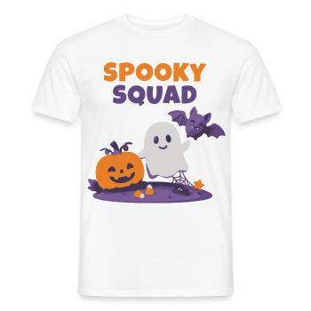 Spooky-Spooky Squad – Süßes Halloween T-Shsquad - Männer T-Shirt - Weiß - Vorne - AI Model Male 178 dark (178cm)